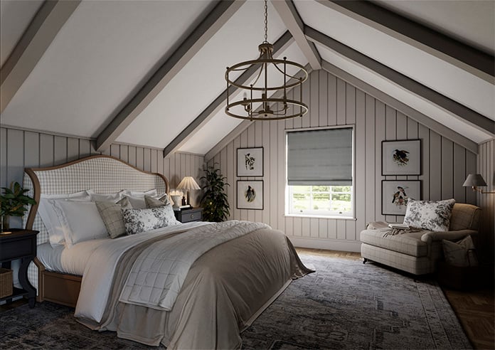 Faux Silk, Silver - Roman Blind - Image 7